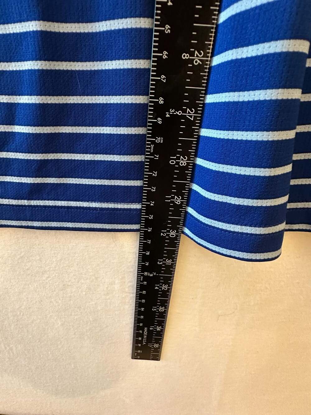 Pro Tour CoolPlay Men's Blue White Striped Golf Polo Shirt XXL - Picture 4 of 5